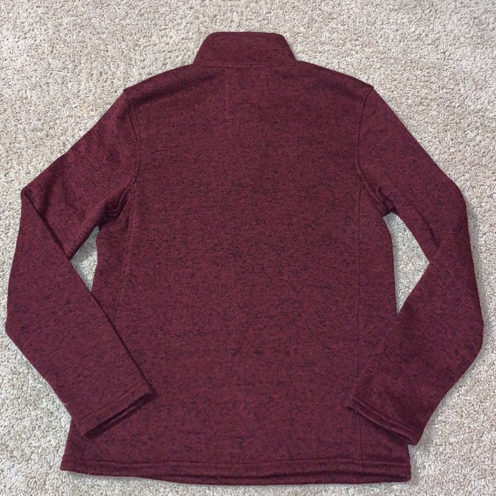 Men’s Urban Pipeline Maroon Fleece Half Zip Sweater Size Small - Picture 9 of 10